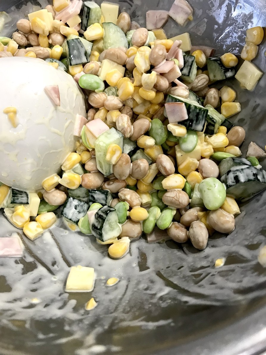 簡単☆お豆のコロコロサラダの画像