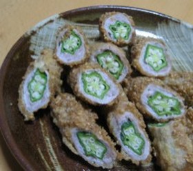 くるくる★オクラの豚肉巻き