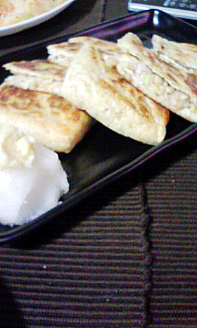 油揚の納豆はさみ焼き