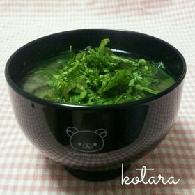 大根葉の味噌汁✿