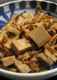マクロビ：干し大根と高野豆腐の煮物