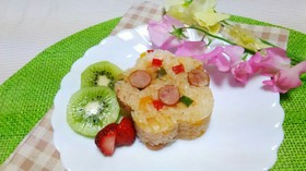 あと混ぜだから楽々☆ケチャップライス☆