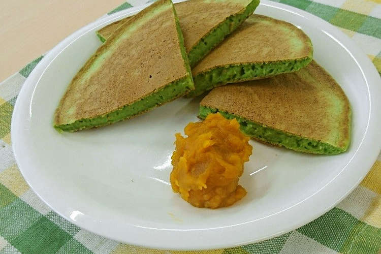 小松菜ホットケーキとカボチャディップ レシピ 作り方 By 岐阜県恵那市 クックパッド