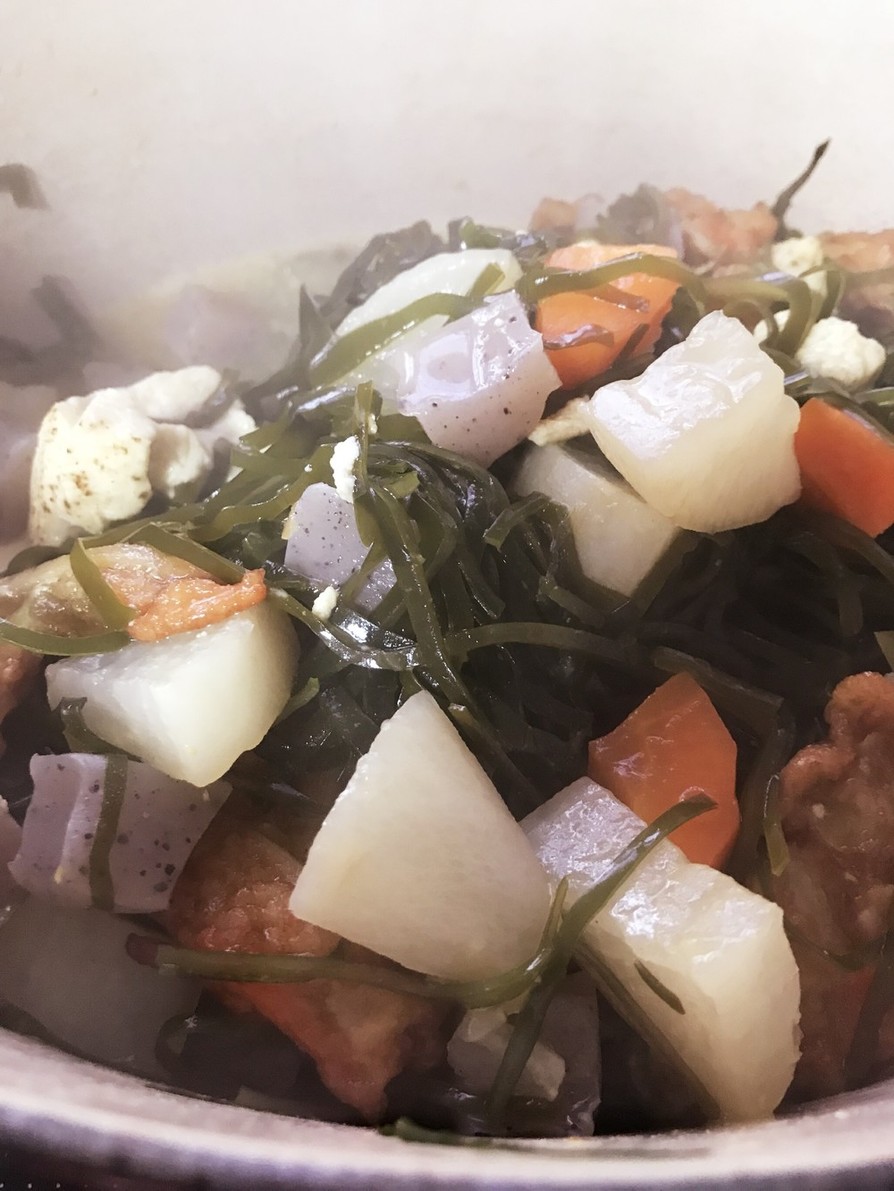 給食の味 野菜と切昆布の煮物の画像