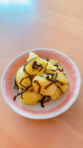 簡単!新じゃがバタ昆布佃煮和え✤副菜に✤
