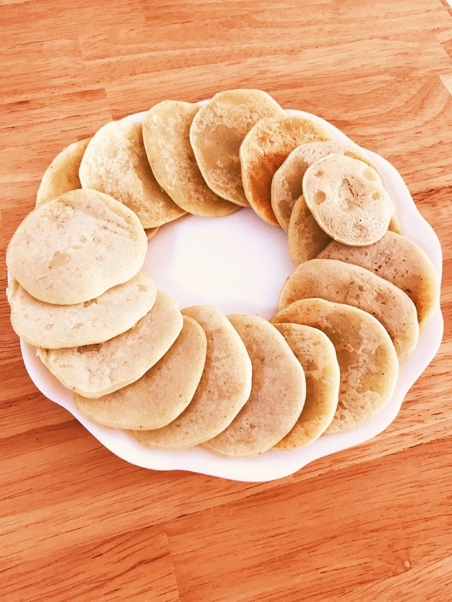 離乳食◎米粉・バナナのヘルシーパンケーキ
