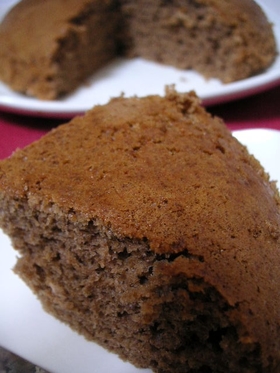 炊飯器♪ノンオイル☆ココアでチョコケーキ