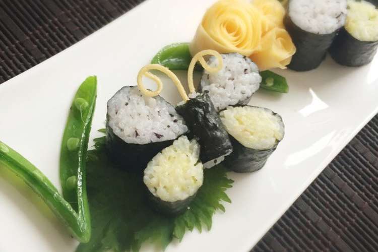 海苔巻きで簡単かわいい蝶ちょno 2 レシピ 作り方 By うさぎ組 クックパッド 簡単おいしいみんなのレシピが349万品