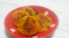 離乳食☆かぼちゃと玉ねぎのもちもちおやき
