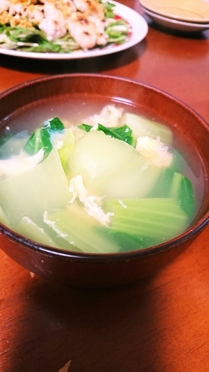 【減量中】簡単チンゲン菜スープの画像