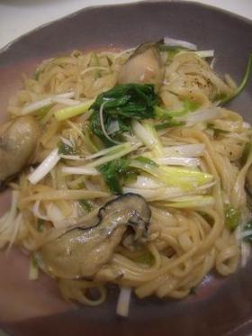 旬☆牡蠣のあっさり焼きうどん☆★ミ