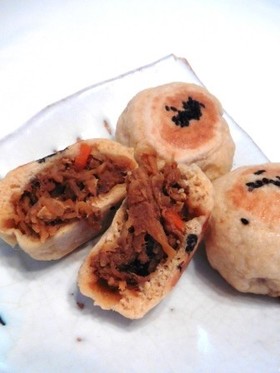 切り干し大根の酒粕味噌お焼き饅頭!