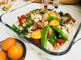きんかん&スナップえんどう入りサラダ