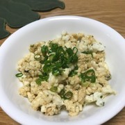 卵白消費/ケーキ作りで余った卵白の炒り卵の写真