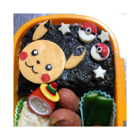 簡単キャラ弁ピカチュウ&モンスターボール