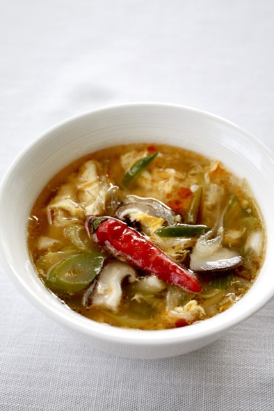 身体温まる簡単スープ【ネギ卵スープ】の写真
