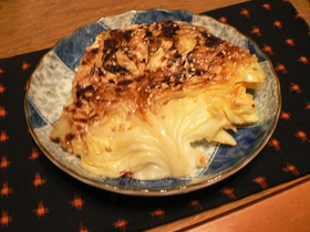 キャベツのキムチーズ焼き