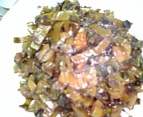 我が家の高菜の油いため