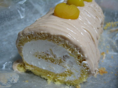 モンブランロールケーキの写真