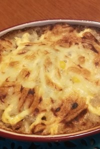 長芋と納豆のマヨチーズ焼き