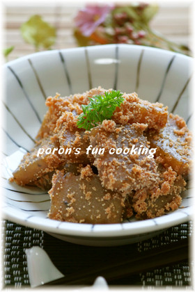 ✿こんにゃくとタラコの甘辛バター炒め煮✿