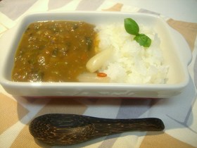 簡単(*^▽^*)FPで小松菜カレー♪