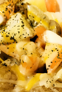 塩ゆで温野菜☆ジャガイモのチーズ＆バター