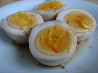 味つき半熟煮卵の写真
