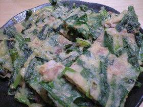 ニラと豚肉のチヂミ