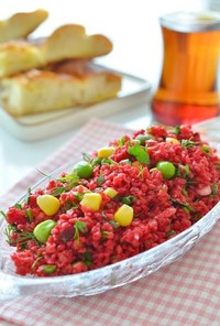 トルコ家庭料理☆ビーツのピンクサラダ