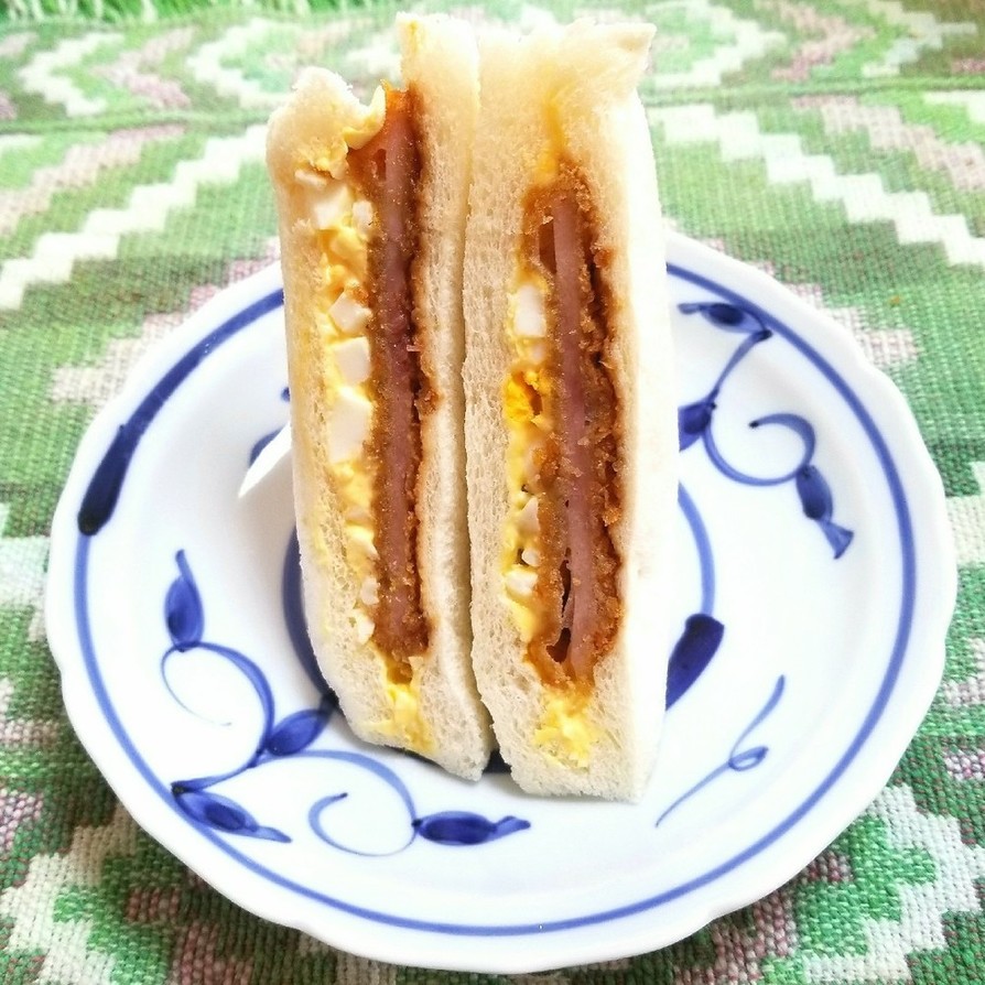 ハムカツサンドイッチの画像