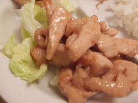 ジューシー!胸肉のオイマヨ炒め