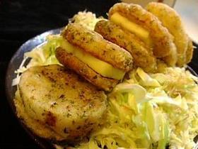 長いも青海苔揚げ☆チーズバーガー風♪