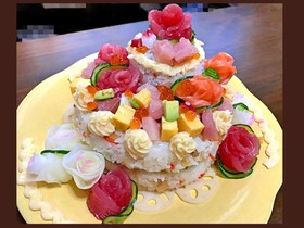 華やか かわいい♫ 寿司ケーキ