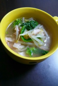 春♪菜花の生姜スープ