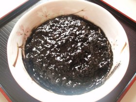 雑穀玄米のイカスミリゾット