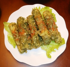 チーズちくわの磯辺揚げ=チー竹磯辺