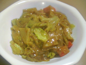 キャベツのミルクカレー煮