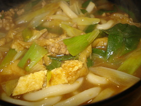 寒い日に*温かいカレーうどん