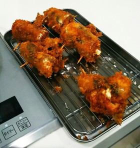 イワシとチーズと大葉の★くるくる★フライ