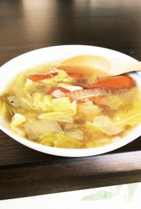 寒い日に簡単野菜スープ！（ポトフ風）