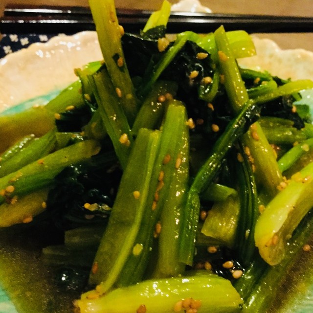 材料は小松菜のみ 簡単で激うまナムル レシピ 作り方 By かーこのおうちご飯 クックパッド 簡単おいしいみんなのレシピが352万品