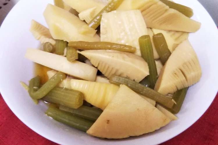 簡単 筍とふきの水煮で美味しい煮物 レシピ 作り方 By ｻﾞ ワンピース クックパッド 簡単おいしいみんなのレシピが350万品
