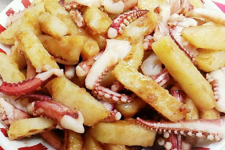 簡単 イカとじゃがいもの麺つゆバター炒め レシピ 作り方 By ぴかっち クックパッド 簡単おいしいみんなのレシピが360万品