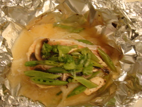 ちょっと洋風?♔白身魚のホイル焼き