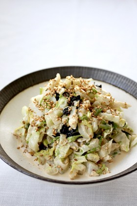 レンジで簡単!【白菜のごまマヨサラダ】