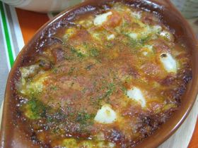 餅を洋風アレンジ! ミートソース焼き