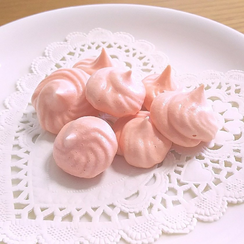 夏桃の焼きメレンゲ添え レシピ