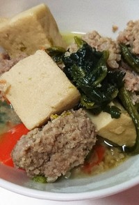 高野豆腐と肉団子の煮物