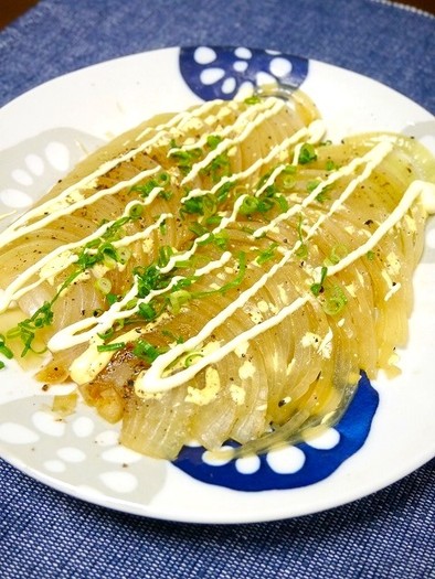 レンジで簡単副菜！玉葱の甘煮(切り方～)の写真